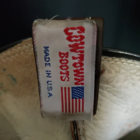 Cowtown Back-Cut Python Snakeskin Cowboy Boots in Men's size 12 D - Picture 11 of 17